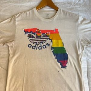 Adidas pride rainbow shirt size medium